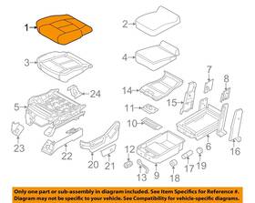 Cc3z2562900ha Ford Oem 12-16 F-250 Super Duty Front Seat Components-seat Cover