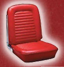 Fs-5-b Mustang Upholstery Front Bucket Standard Bright Red
