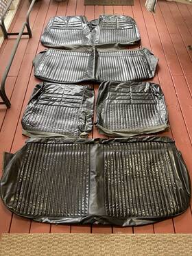 074842 General Motors 074973/074977/074842 12 Original 1964 Impala Convertible Seat Covers Non Ss Black Og