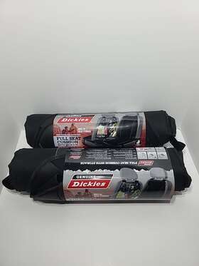 Genuine Dickies 077341617761 1 Piece Full Seat Cushion With Storage Black New Set Of 2