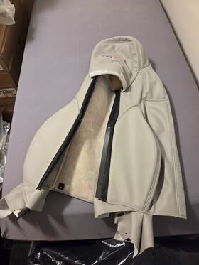 19250829 Gm 2005-2011 New Corvette Driver Side Lh Grey Upper Seat Cover