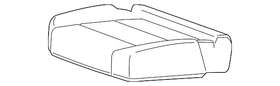 84550039 Gm Genuine Jet Black Rear Passenger Side Seat Cushion Cover