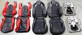 85115937 Gm Oem Factory Chevy C8 Corvette Stingray Front Leather Seat Covers Cushion Frame