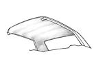 Hl-ff-se-60-wt Scott Drake 1960-1965 Ford Falcon Comet Sedan Headliner White