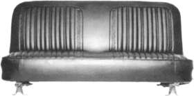 U2030-71blk Holley Classic Trucks Bench Seat Covers With Scroll - Black