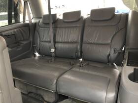 220.ho1306 Honda 2005 2006 Odyssey 3rd Row Rear Back Seat Bench Dk Gray Leather 937178