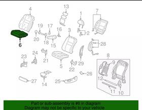 81131-ta0-a52zc Honda Genuine Cushion Cover -