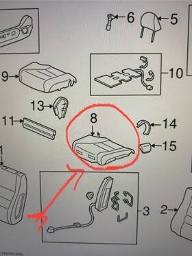 81531-ta0-a72zc Honda Genuine Cushion Cover -