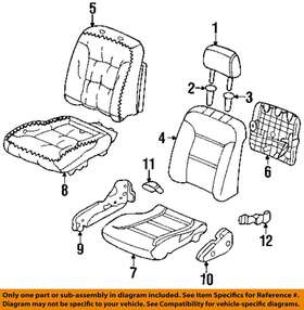 81136sv1a11za Honda Oem 95-97 Accord Front Seat-seat Cover-rear