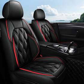 Sc-jx032 Ikabevem Pu Leather Car Seat Cover Front And Rear 5-seat Cushion For Nissan Rogue 2014-2023