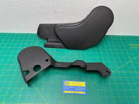 7w93-f618d01-ad Jaguar 09-15 Xf Xfr X250 Front Left Side Seat Plastic Trim Cover Set Oem