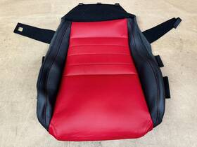 L0530570ad03yme Jaguar 2021-2024 F-type X152 Front Left Lh Lower Seat Cushion Cover Jet/red Oem