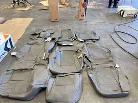 P2to12 Katzkin 2016-2023 Tacoma Double Cab Light Gray Leather Seat Covers