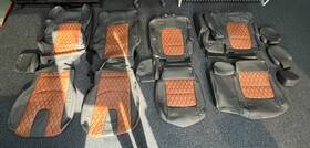 V2fo64 Katzkins Like New 2 Row Leather Kit For 22-25 Ford Bronco Raptor Pre-installed