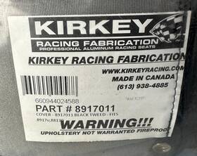 Kirkey 71311 8917011 Standard Mint In Package Road Race Black Tweed Seat Cover