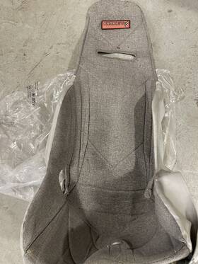 41717 Kirkey Racing Series Pro Street Drag Seat Cover Width Gray Tweed Used