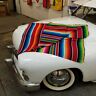 Kmsa3942 Klassic Motors Red Authentic Mexican Track Day Blanket Hot Rod