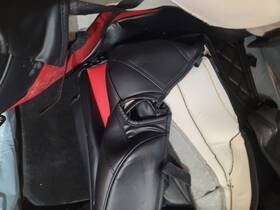 Sc-tse-824 Kustom Interior Custom Seat Covers Black And Red Waterproof For Tesla Model 3 2017-2021