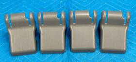 71692-60020 Lexus Toyota Land Cruiser Lx470 2nd Row Seat Track Cover Gray Lf10 4pc Set 98-02 Oem
