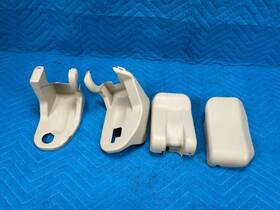 7169260051 Lexus Lx570 2nd Row Passengers Seat Hinge Cover 4pc Set 2011 Beige Lp01 Oem