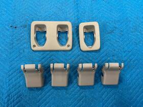 Lexus 71696-60050 Oem Toyota Land Cruiser Lx470 2nd Row Seat Track Covers Tan Lf40 6pc Set 98-02