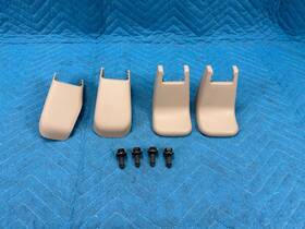 7212760060 Lexus Gx470 Front Passengers Seat Track Covers Ivory 4pc Set 66k 2003-2009 Oem