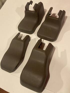 7213760140 Lexus Gx460 Front Passengers Side Seat Track Covers 4pc Set Brown 2010-2019 Oem