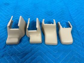 7213860070 Lexus Lx570 Front Drivers Seat Track Covers 4pc Set 2011 Beige Lp01 Oem