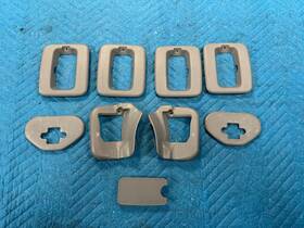 Lexus 7937260040 Oem Lx470 3rd Row Seat Track Brackets Covers Gray Lg10 9pc Set 2003-2007