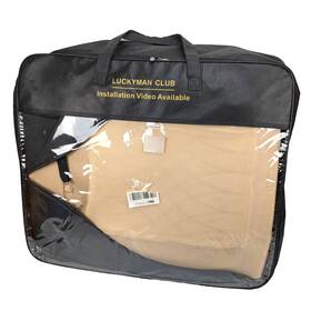 Lfj-1 Luckyman Club 5 Car Seat Covers Full Set Waterproof Faux Leather Universal Fit