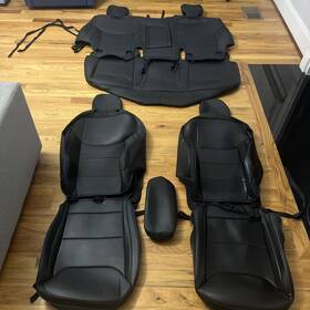 Ft23021003 Mabett Seat Covers Black Full Set Front Rear Ford Maverick
