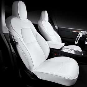 Tslzt0018  Maysoo Tesla Seat Covers Model Y White Car For