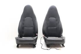 202-52127bl Mazda 2001-2005 Mx-5 Miata 1.8l Pair Of Black Driver And Passenger Leather Seats