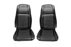 Mc70blkg Mustangs Unlimited Bucket Seat Upholstery Black With Gray Mach