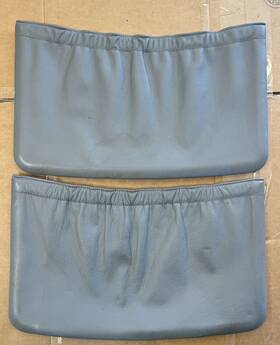 1269141023 Mercedes-benz C126 Coupe Only 560sec W126 Sec Grey Gray Leather Seat Back Cover
