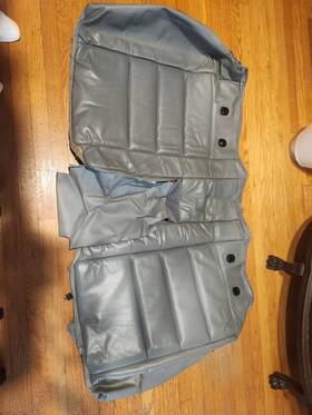 1269202315190190 Mercedes-benz W 126 Rear Seat Cover Blue Grey 1991