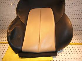 1709911021 Mercedes-benz R170 Slk 03 Front L Or R Seat Leather Back Chrarcoal Beige Oem 1 Cover