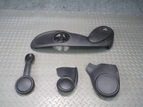 9802697 Mini 11-15 Cooper R60 Countryman Front Left Seat Adjust Trim Panel Black Set Oem