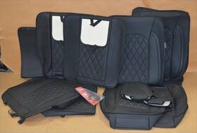 175203-mirozo Mirozo Car Seat Covers Full Set Black Custom Fit 2009-24 Dodge Ram 1500 2500