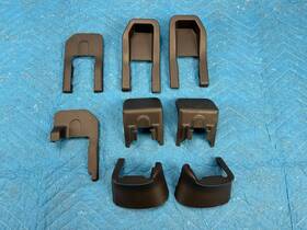 7656a180 Mitsubishi Outlander 2nd Row Seat Anchor Covers Black 21k 2014-2020 Oem