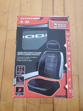 Mopar 081134185955 Dodge Cargo Seat Cover Sideless Universal 1 Black