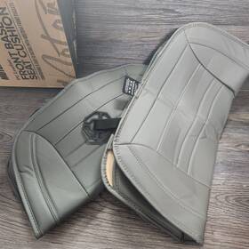 Mtsc-420  Motor Trend Faux Leather Seat Covers Gray Universal Fit Cars Trucks Suvs