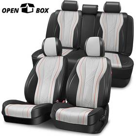Npm83414 Newpoint Motor Open-box Car Suv Truck Grey Leatherette Full Set Seat Covers Touring Series