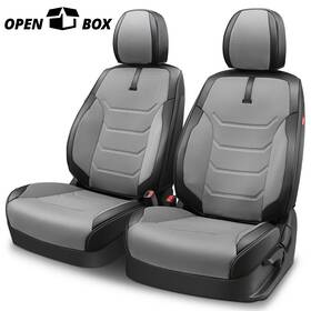Npm83427 Newpoint Motor Open-box Car Suv Truck Grey Leatherette Front Row Set Seat Covers Sport Series
