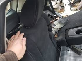 215.da1f16 Nissan 14 15 16 17 18 Rogue Rear Back Second Row Seat Black Cloth