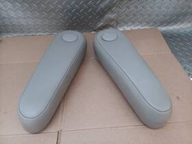 Nis-que-0409-vgry Nissan 2004-2009 Oem Quest Front Driver And Passenger Seat Leather Armrest Gray
