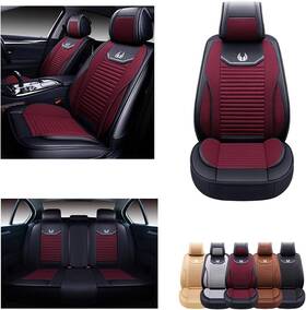 B0878xm585 Oasis Auto Car Seat Covers Premium Waterproof Faux Leather Cushion Universal Acc