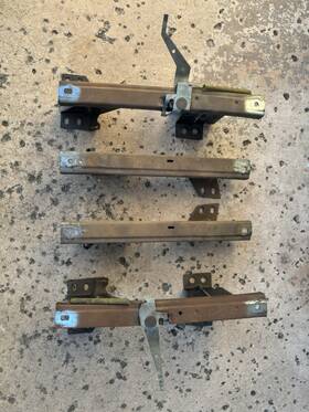 A6100201 Parts Unlimited Interiors Original 1966 67 68 69 70 Impala Bucket Seat Adjusting Tracks - Lh And Rh