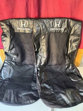 Plasticolor 006578 Lot Of 2 Honda Seat Cover Official Licensed Black Front