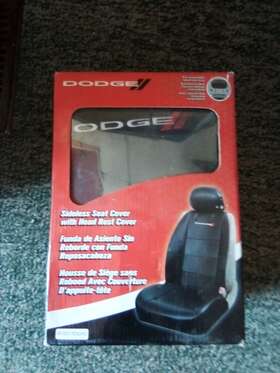008585 Plasticolor Dodge Ram Synthetic Leather Front Sideless Seat Cover With Head Rest New